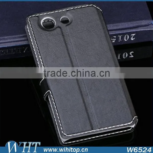 Wholesale Stand Flip PU Leather Case for Sony Xperia Z4 Compact photo-5