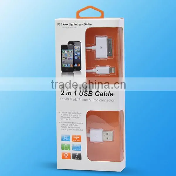 2 in 1 Usb Data Cable For Iphone4 and Iphone5,5s,6,6s, Usb Cable Manufacturers Suppliers photo-4
