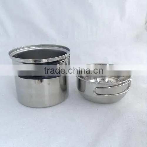 304 Stainless Steel Outdoor Camping Cookware Set CL2C-DT1210-S photo-3