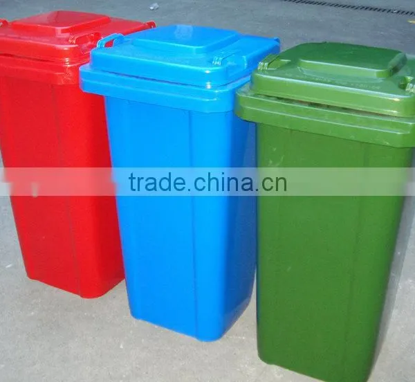 120L Outdoor Mobile Waste Bin With Wheels and Lids photo-3