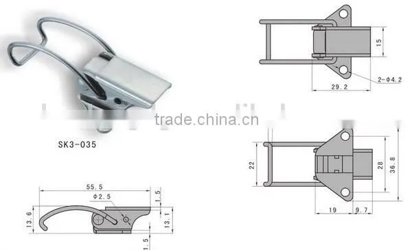 Metal SK3-035 Latch Hook / Lockout Hasp photo-4