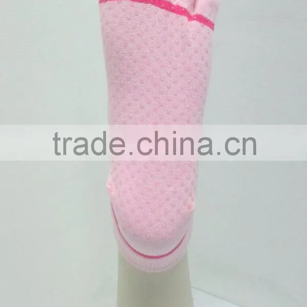 Ladies Stripe Yoga Pilates 5 Toe Non-slip Sock