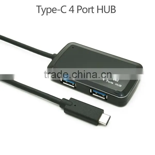 Super Thin Usb Type c Hub Usb 3.1 Type C to 4-port Usb 3.0 Hub Port With Power Switch photo-4