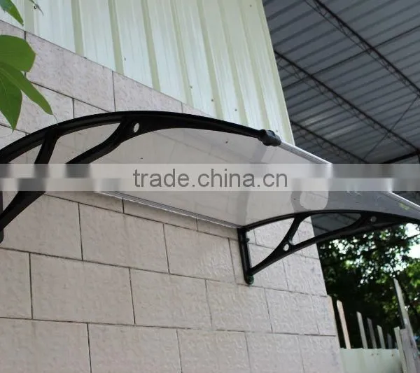 Economic Durable Easy Assembly Elegant Shade DIY Polycarbonate Aluminum Door Canopy photo-4