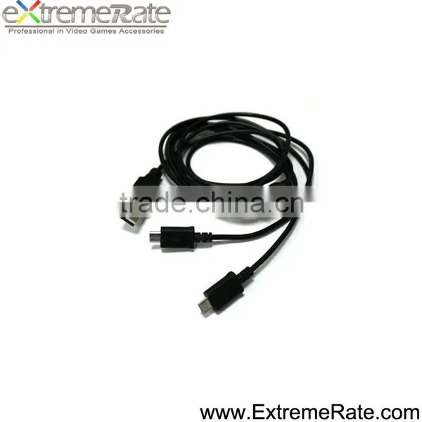 1.5M Length 2 in 1 USB Charging Cable Play Cable Lead for PS4 Controller photo-2