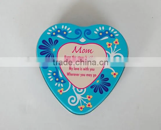 Pretty Candy and Chocolate Tin Cans Heart Shaped Gift Tin Boxs photo-6