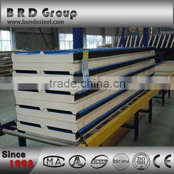 Corrugated High Quality Exterior Polyurethane Sandwich Roof Panel photo-5