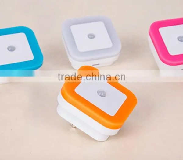 Motion Sensor LED Night Light Sensor,LED Night Light Wall Plug In,Color Changing LED Night Light lamp White