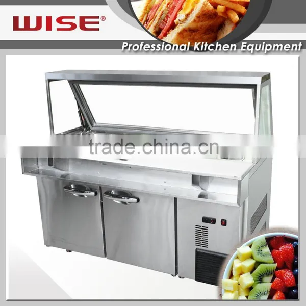 WISE Free Standing Blue Ray Salad Bar Refrigerator From Manufacturer photo-5