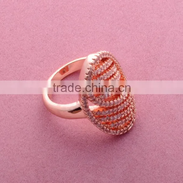 2016 Best Selling Fashion Rhinestone Crystal Oval Diamond Gold Plated Rings for Women// photo-6
