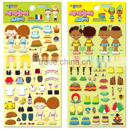 [JONG IE NARA] Casting Sticker - World Play (Standing 3D Character) photo-3