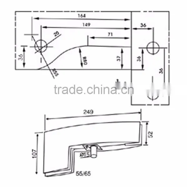 Top Quality Tempered Glass Patch Fittings Shelf Wholesale Door Hardware photo-3