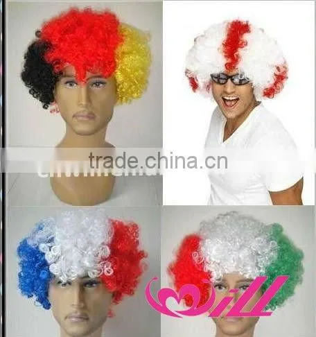 Fashion Mixed Colors Fan Wig Cosplay Wigs Cheap Party Wig Synthetic Hair Wigs photo-6