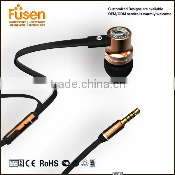 Hot Sale Mobile Phone Headphone Metal Earphone With Good Quality
