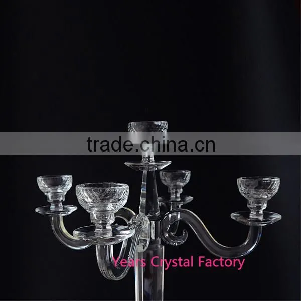 Tall Wedding Centerpiece Crystal Candelabra Hot Sell Table Flower Candelabra photo-2