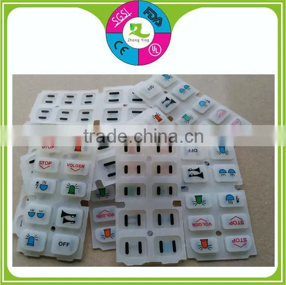 Custom Waterproof Electric Keypad Silicone Keypad Button Rubber Keypad