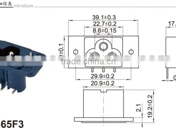 Power Plug Socket AS-15B,DC Male Connector,DC Plug Female Connector photo-3