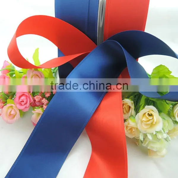 Wholesale 2" Inch 50mm Width Wire Edges Polyester Satin Ribbon for Garment Accessory photo-3