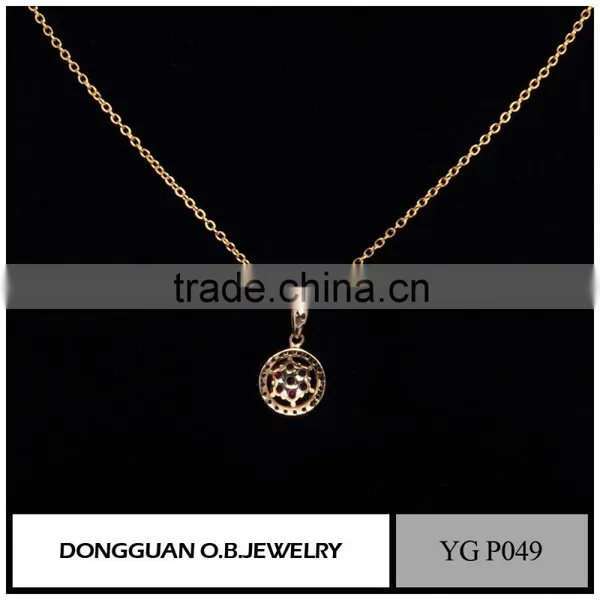 Fashion Lovely Jewelry Flower Necklace With 18k Gold Color/Statement Pendant Necklace photo-2