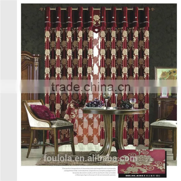 European Jacquard Fabric for Curtain New Curtain Designs photo-3