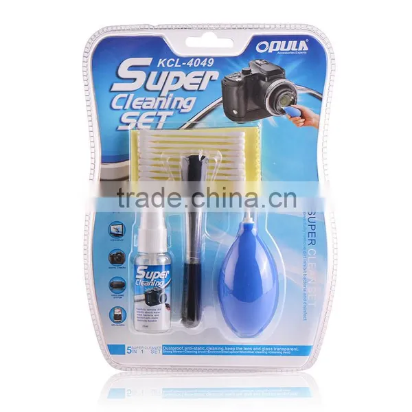 5 in 1 Opula Digital Camera Super Cleaning Set With Spray Cleaner,cloth,brush,cotton Swab Air Blower With MSDS photo-5