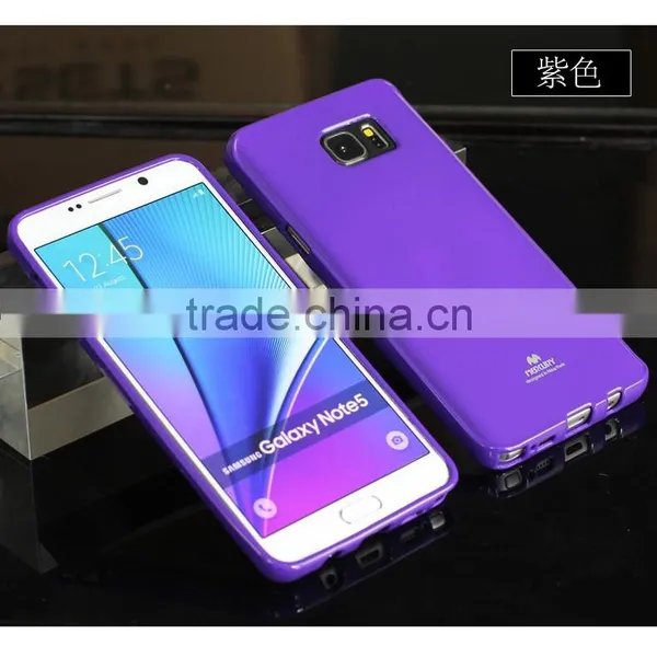 2016 High Quality Newsets Mercury Jelly Case TPU Case Ultra Slim TPU Case Cover for Samsung Glalaxy Note 5 Case photo-5