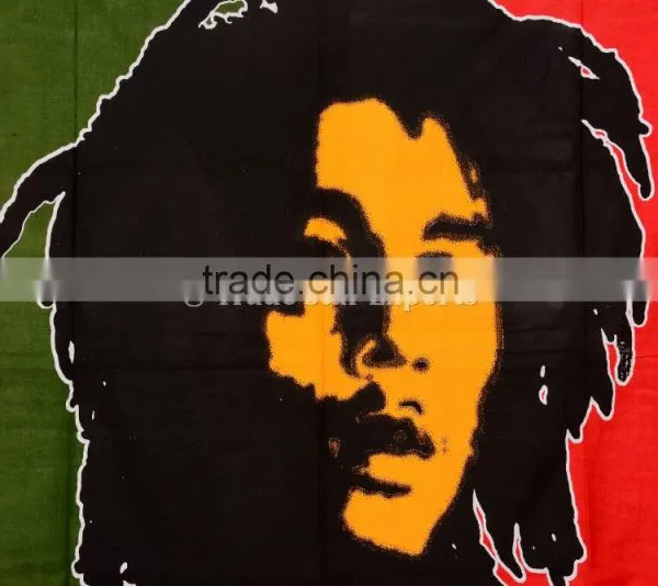 Wholesale Bob Marley Tapestry Indian Wall Hanging Hippie Tapestries Cotton Bedspread Boho Picnic Throw photo-3
