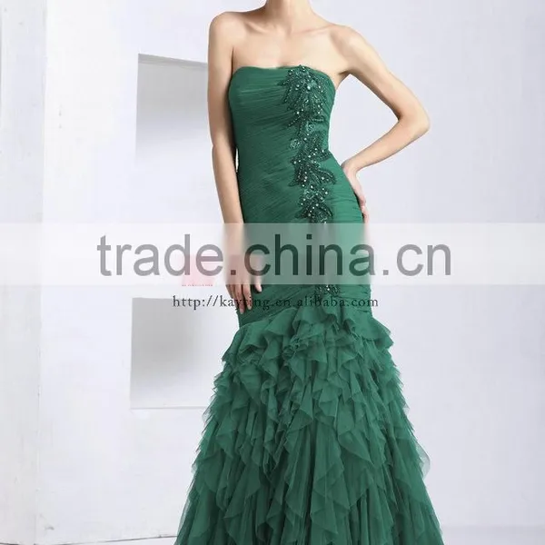 New Arrive Off Shoulder Lace Up Layer Fishtail Cheap Homecoming Dresses photo-2