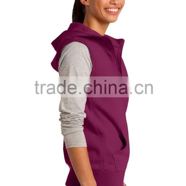 Women Sports Jacket Vest With Hood photo-3
