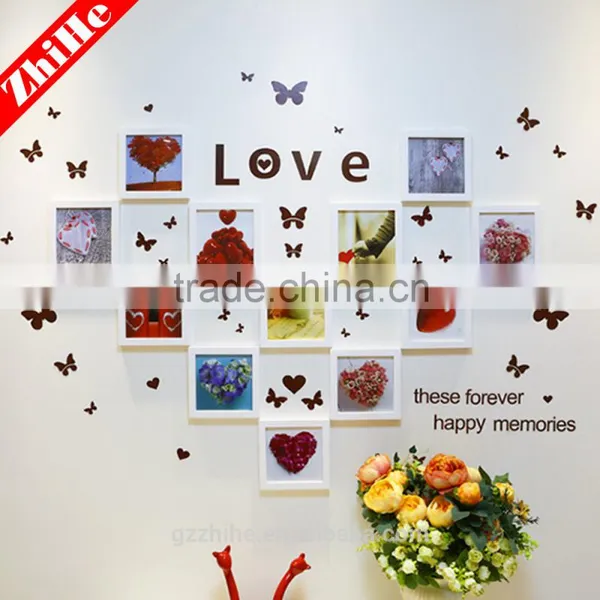 Drop Ship Love Wallpaper Funia Photo Frame Love Photo Frame Mother Love Painting Wpc Decking for Wedding Decoration Home Decor