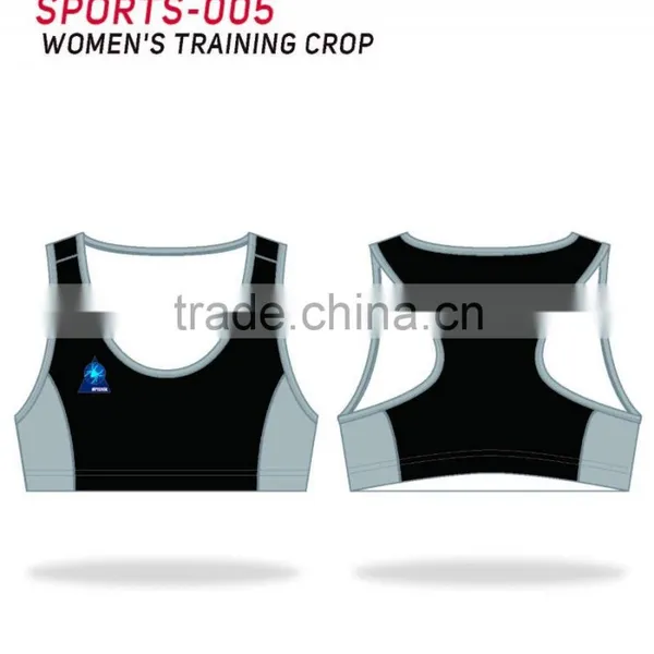 SPIDERSPORTS Wholesale Fashion RPET Fabric Ladies Sports Bra /gym Top/crop Top