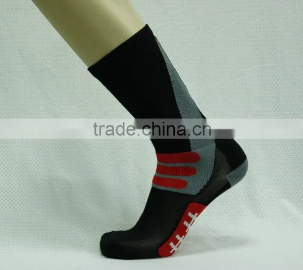 Men Women Fashionable Sports Socks , Jacquard Nylon Sport Compression Socks , Colored Compression Sport Socks photo-2
