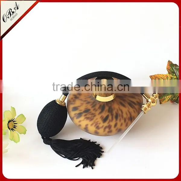 100ml Hand Blown Modern Leopard Print Frosted Glass Perfume Bottle , Airbag Scent Bottle photo-5