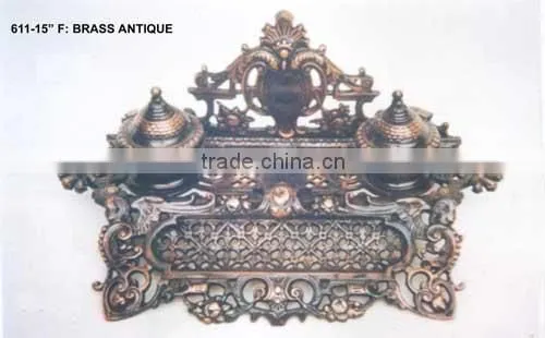 Ink Stand Brass Antique