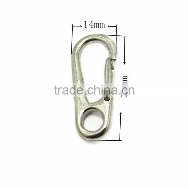 Silver Metal Snap Hook And Eye KeyChain Hook photo-2