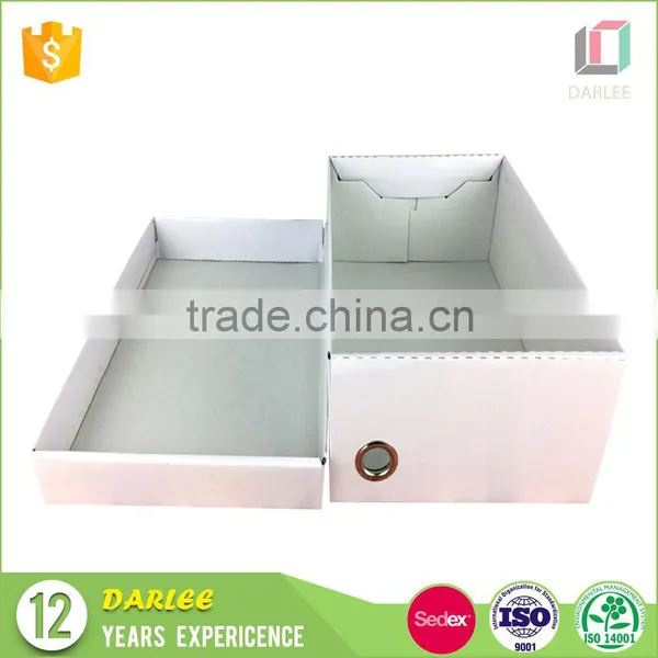 China Supplier Corrugate Paper White Luxury Folding Custom Shoe Box photo-4