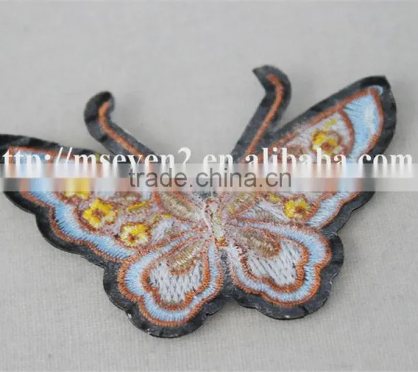 Hot Design Colorful Small Butterfly Valve Appliques Knitting Patch Accessories Embroidery photo-5