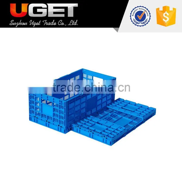 Stackable plastic transport turnover basket crate for fruit