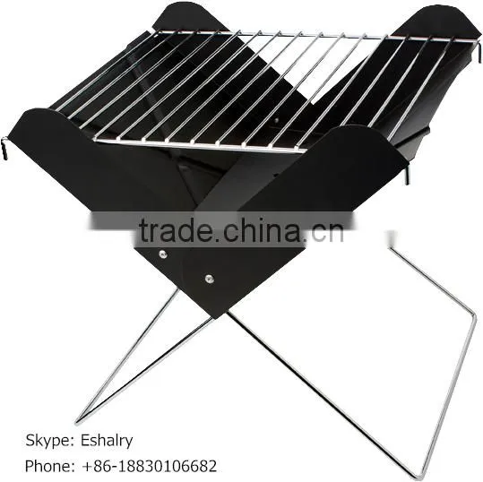 Portable X-Shape Foldable BBQ Oven With Customized Printing Logo or Laser Engraving Logo Outdoor BBQ Grill