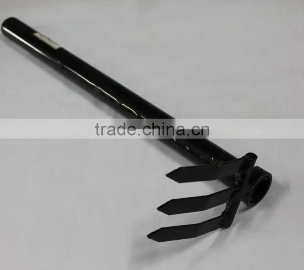Farming and Garden Black Coated Mini Metal Digging Fork photo-6