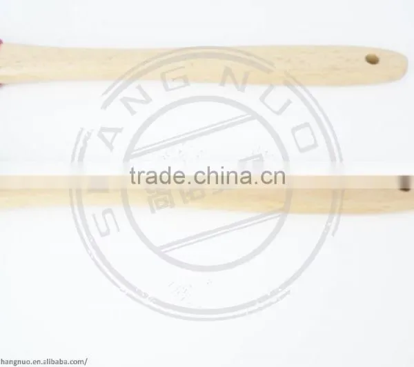 Silicone Scraper With Wooden Handle & Hole for Hanging photo-3