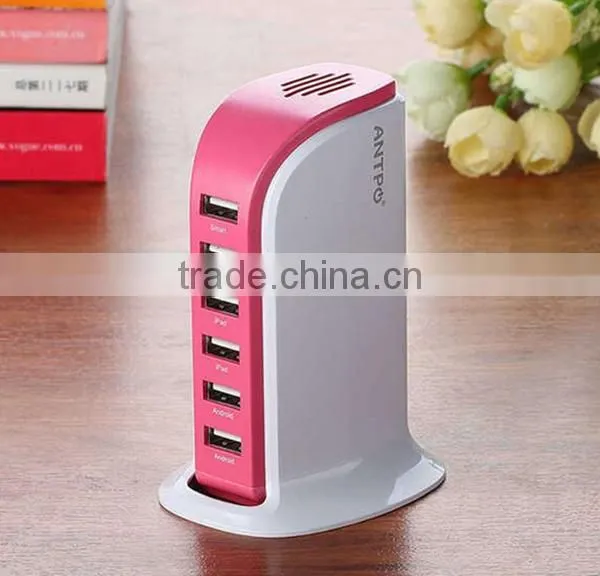 6Ports USB Power Adapter Wall Charger Portable Travel Charger photo-4