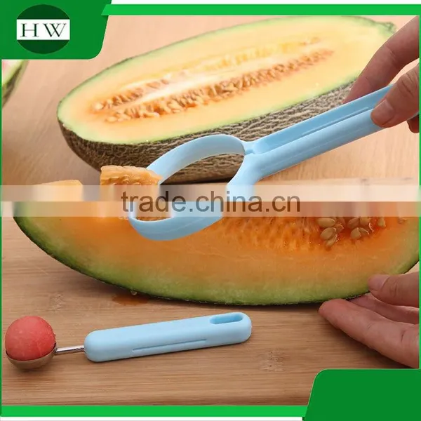 Kitchen Accessories Plastic Stainless Steel Melon Fruit Vegetable Scoop Baller Corer Zester Peeler photo-2