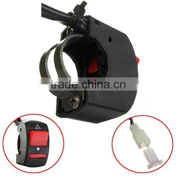 7/8inch Motorcycle Handlebar Accident Hazard Light Switch ON OFF Button photo-2