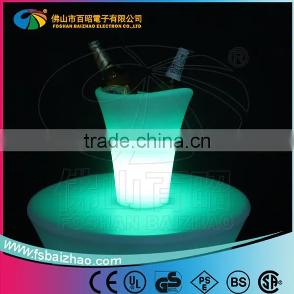 Plastic Battery Operated Illuminated LED Ice Bucket