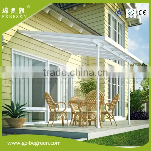 Outdoor Easy Fixed Solid Polycarbonate Gazebo Shed for Balcony Terrace photo-5