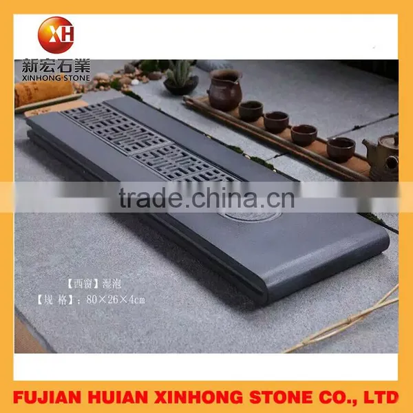 Hollow Out Drainage Black Tea Tray With Competitive Price photo-3