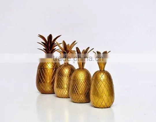 VINTAGE COPPER BRASS PINEAPPLE ICE BUCKET photo-2