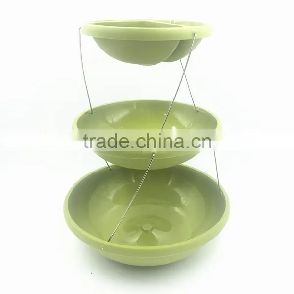 Plastic 3 Tier Fruit Tray, Sushi Divider Plate With Stealth Magnet Parts Fold photo-2