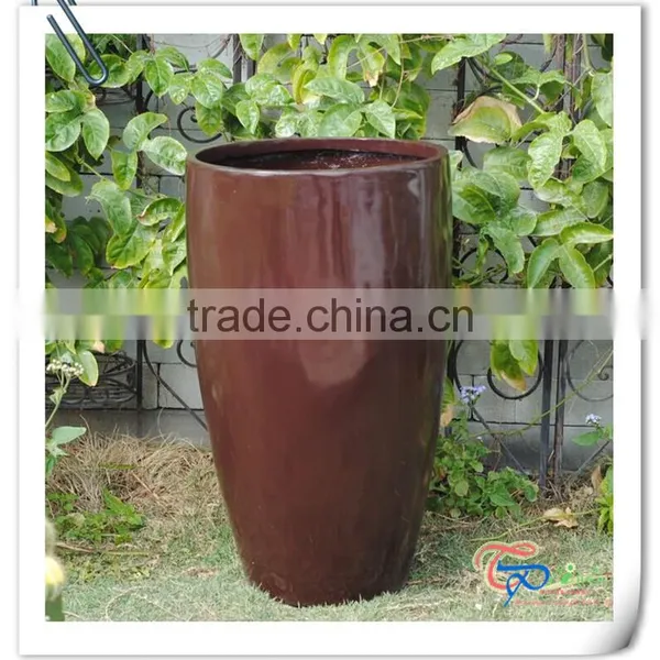 Wholesale Poly Resin Contemporary Round Flower Garden Pots photo-2